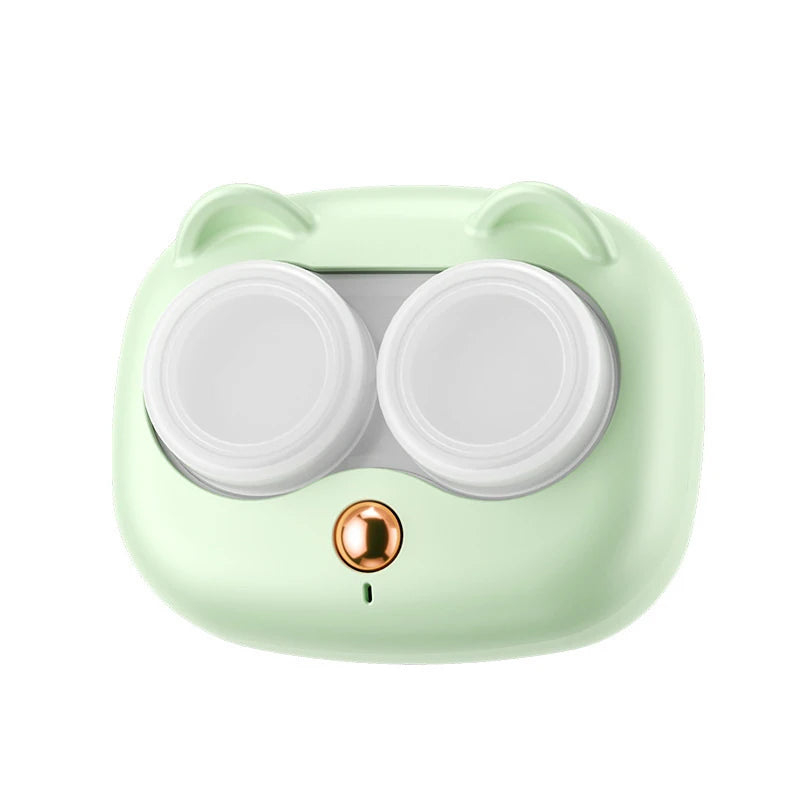 Ultrasonic Contact Lens Cleaner, Removable Case green by Smart Deals Picks