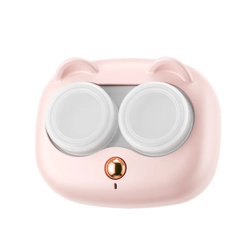 Ultrasonic Contact Lens Cleaner, Removable Case pink by Smart Deals Picks