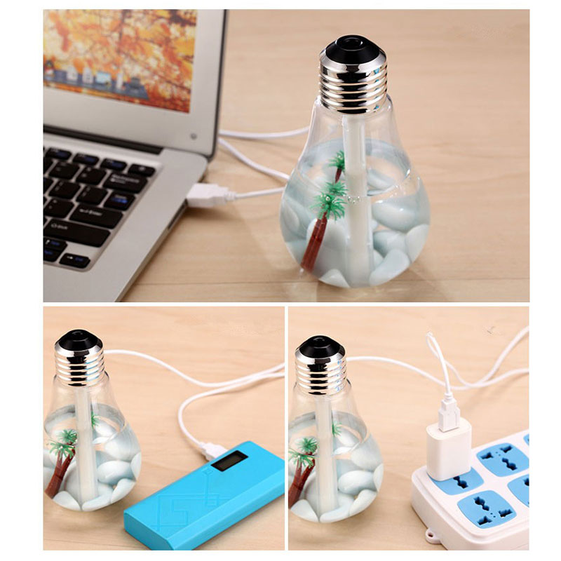 USB 7-Color Night Light & Ultrasonic Humidifier by Smart Deals Picks