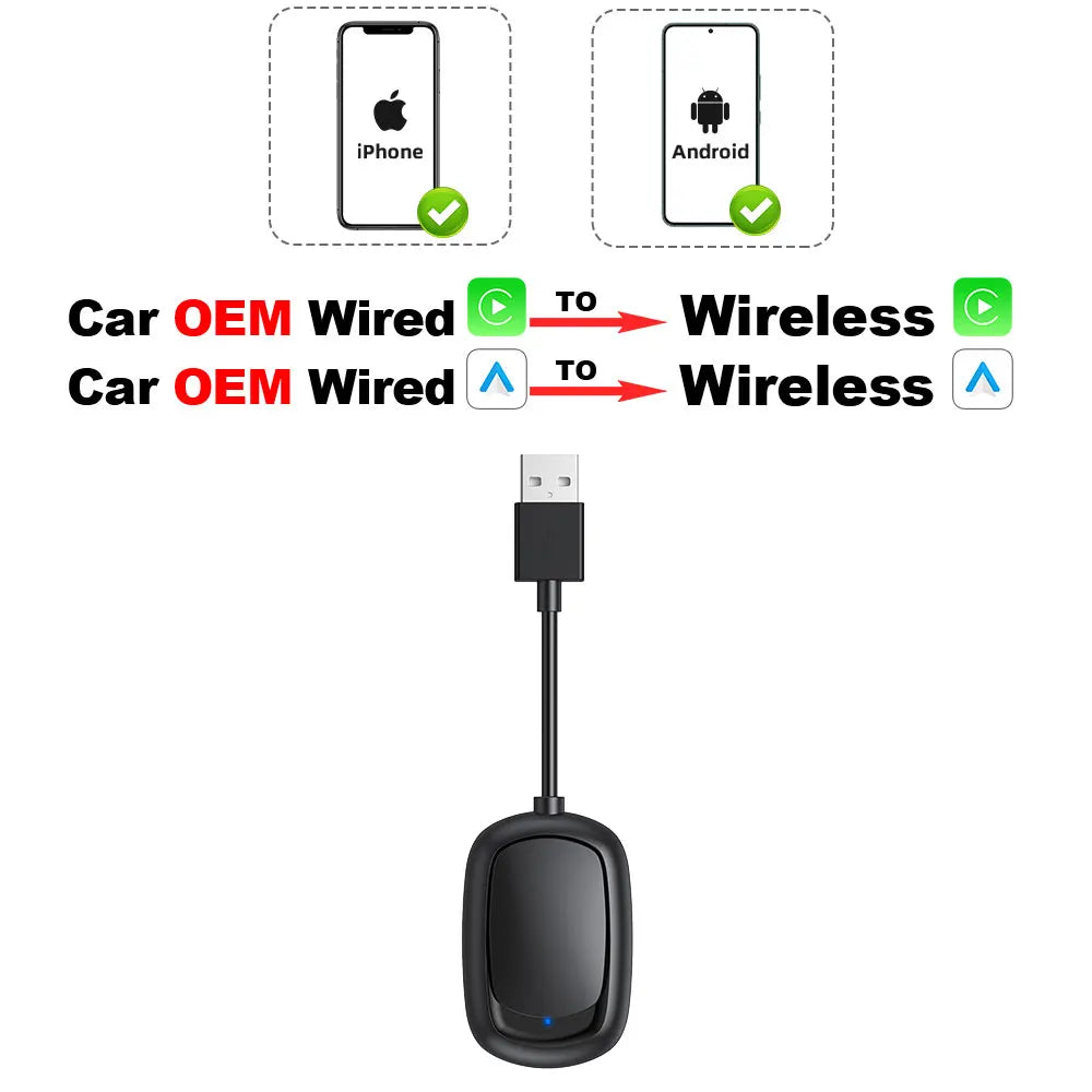 USB Adapter for Wireless CarPlay and Android Auto by Smart Deals Picks