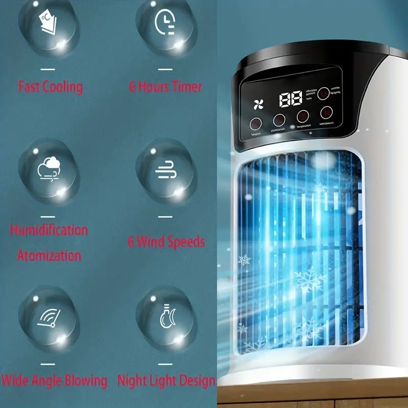 USB Evaporative Air Cooler with LED Lights, Portable by Smart Deals Picks