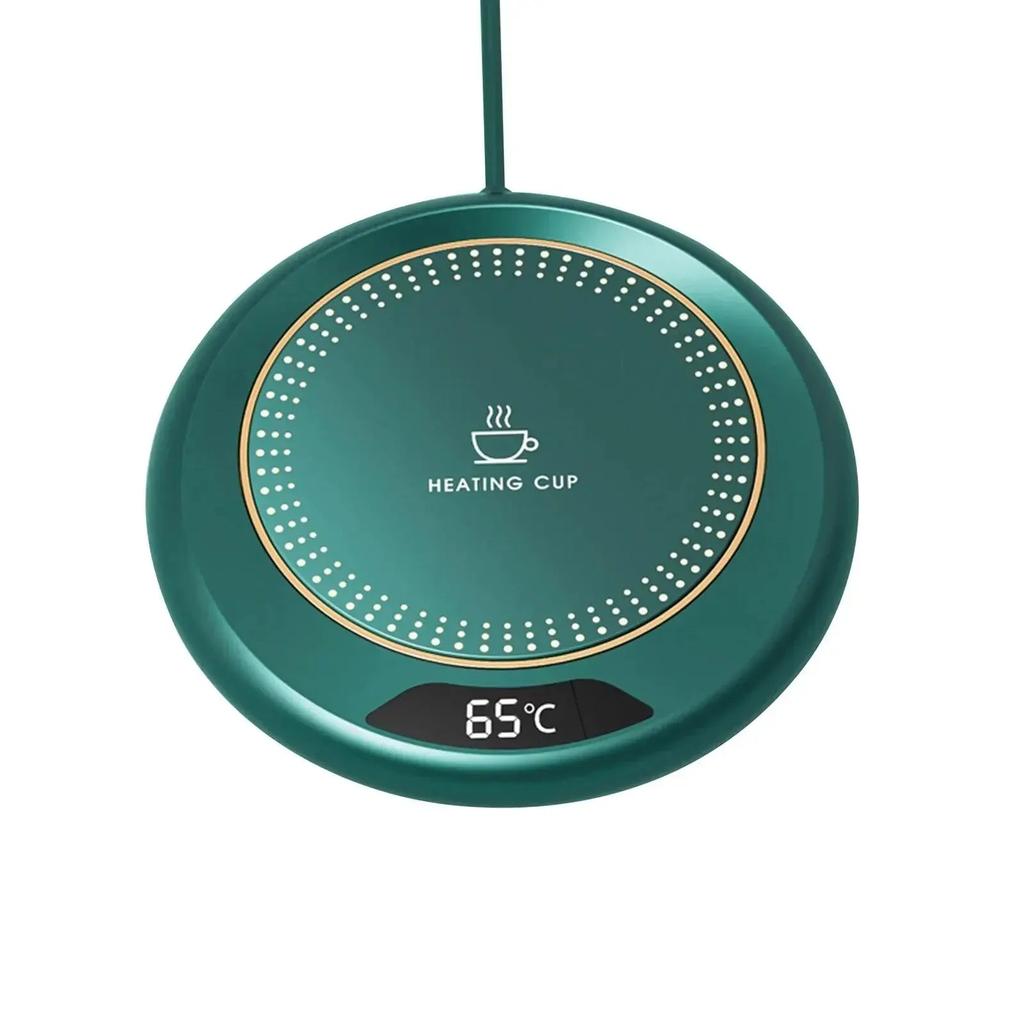 USB Heating Coaster Mug Warmer, 3 Heat Levels green by Smart Deals Picks