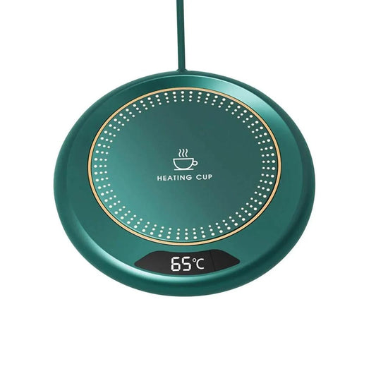 USB Heating Coaster Mug Warmer, 3 Heat Levels green by Smart Deals Picks