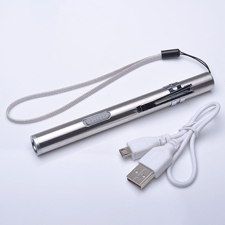 USB Rechargeable LED Penlight Torch, Aluminum Body by Smart Deals Picks