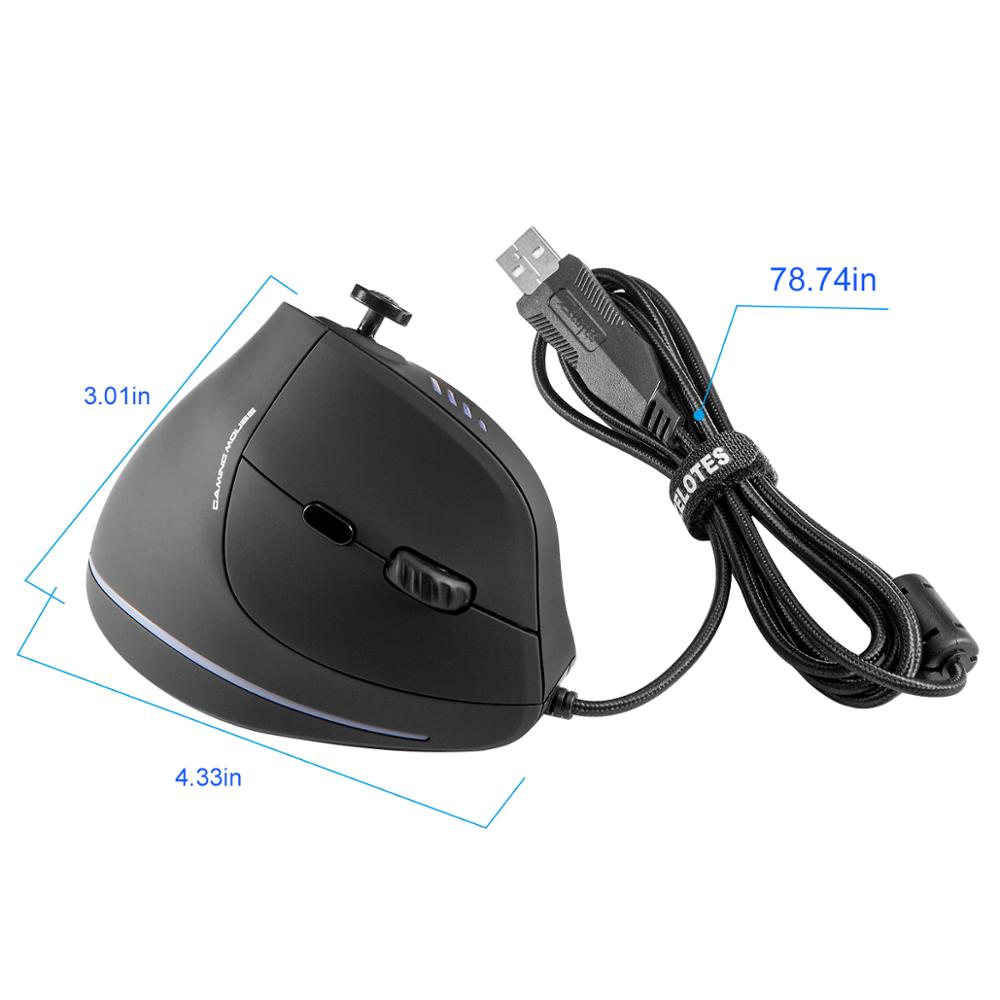 Vertical RGB Gaming Mouse, 11 Programmable Buttons by Smart Deals Picks