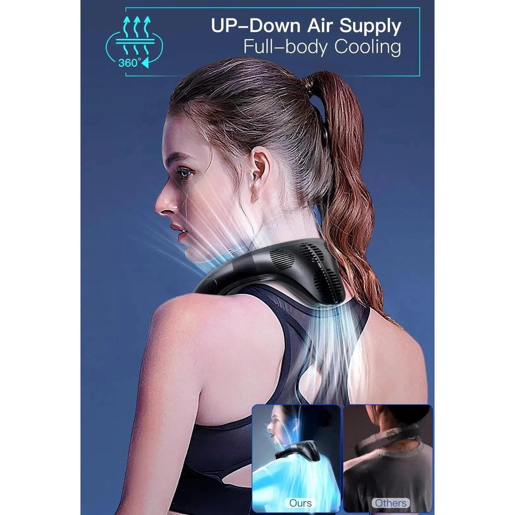 Wearable Neck Cooling Fan with Semiconductor Plates by Smart Deals Picks