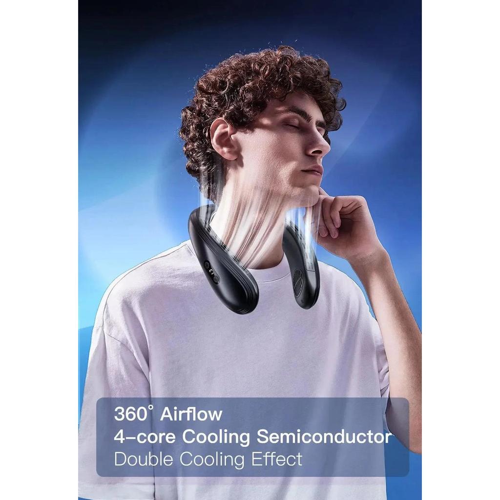 Wearable Neck Cooling Fan with Semiconductor Plates by Smart Deals Picks