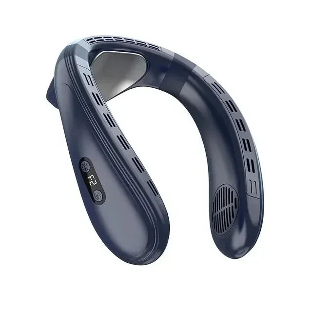 Wearable Neck Cooling Fan with Semiconductor Plates blue-neck-fan-2024 by Smart Deals Picks