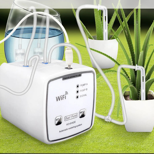 WiFi Drip Irrigation Kit, Dual Pump for 20 Plants by Smart Deals Picks