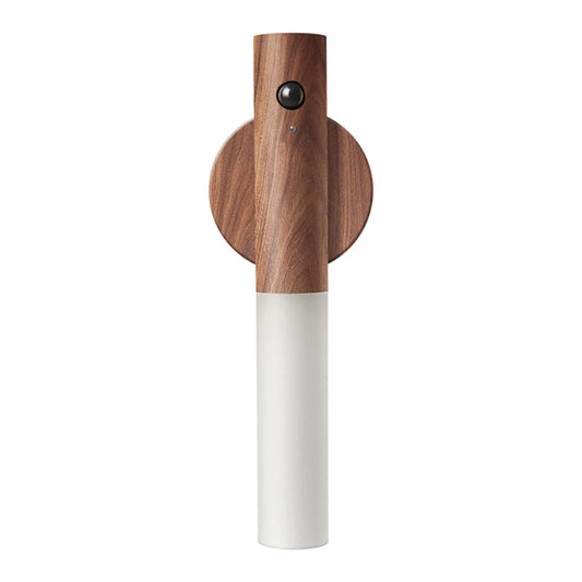 Wooden LED Night Light with PIR Motion Sensor, Rechargeable dark-color by Smart Deals Picks