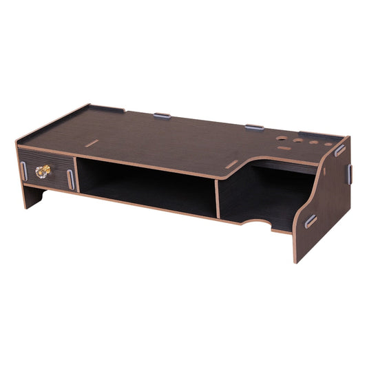 Wooden Monitor Riser with Organizer Drawer by Smart Deals Picks